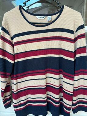 Preloved Blast Striped Long Sleeved Sweater M